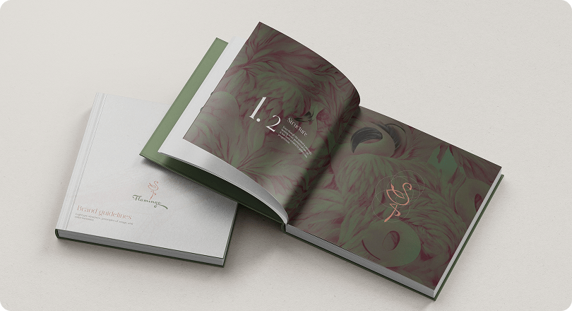 Flamingo Brand Identity - Logo and Visual Elements