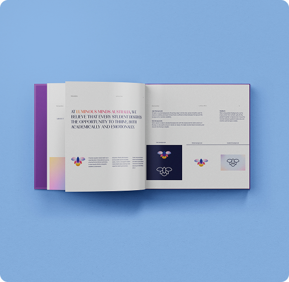 Luminous Minds - Brandbook Spread