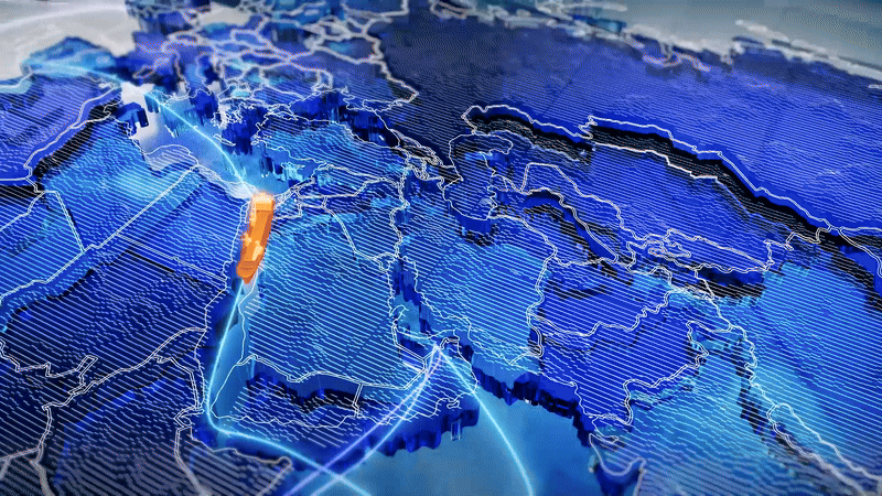 Ocean Product - motion design map
