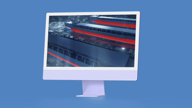 Ocean Product - motion design laptop